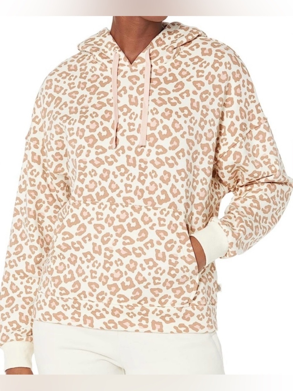 UGG Women's Kes Leopard Print Fleece Pullover Hoodie